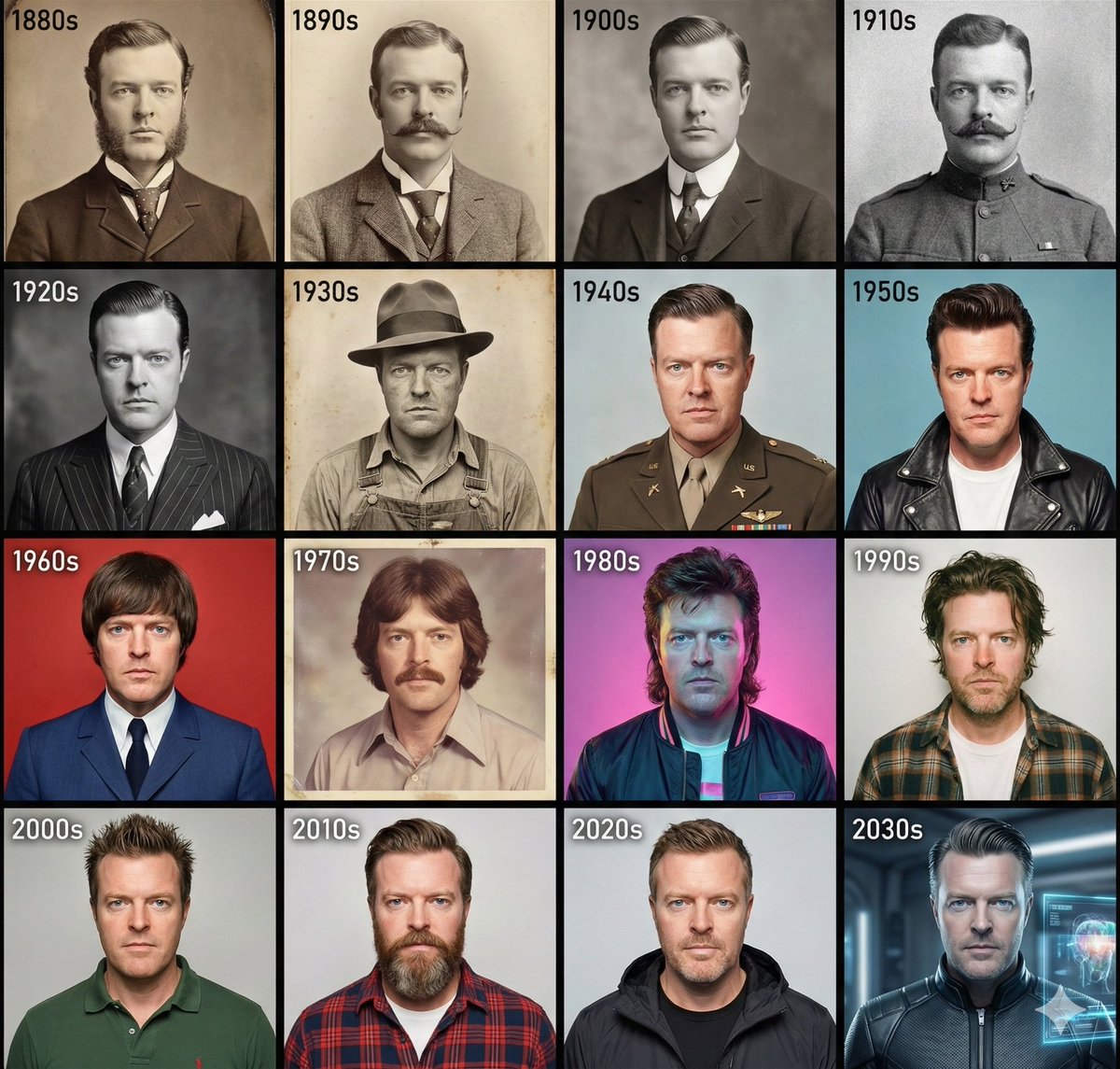 Create a 4×4 Grid in a Period-appropriate Style